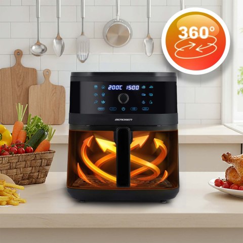 Frytkownica beztłuszczowa Air fryer Berdsen BD-661 czarna