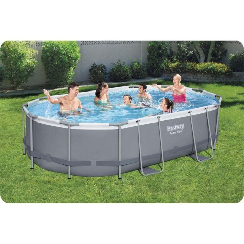 Basen ogrodowy stelażowy 488 x 305 x 107 cm 18w1 Bestway 56448