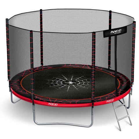 Trampolina ogrodowa 8ft/252cm z siatką zewnętrzną i drabinką Neo-Sport
