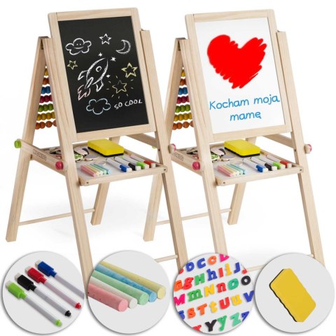 Składana magnetyczna kredowa tablica Ricokids