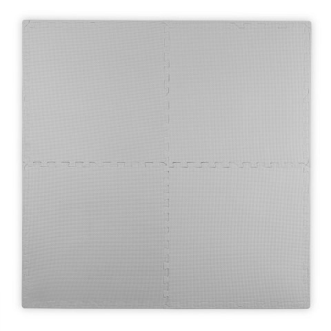 Duża mata piankowa puzzle Ricokids 60x60 cm 4 szt. szare