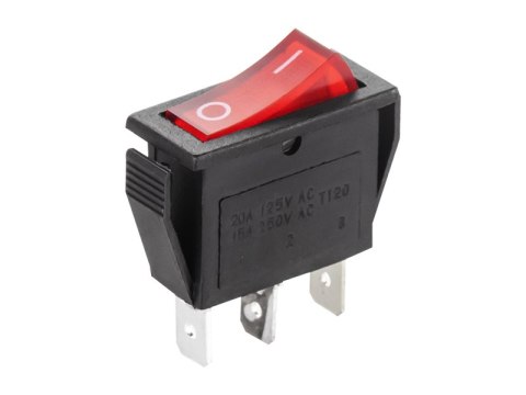 1075# Przełącznik mk111 czerwony 230v podświetlany Blow