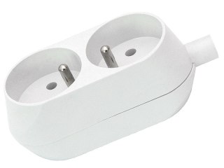 9575# Gniazdo gn-270 2-gniazda z uziemieniem białe Blow
