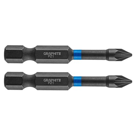 Bity udarowe PZ1 x 50 mm, 2 szt. GRAPHITE