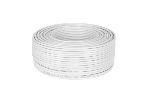 Kabel koncentryczny 3c 2v biały Cabletech