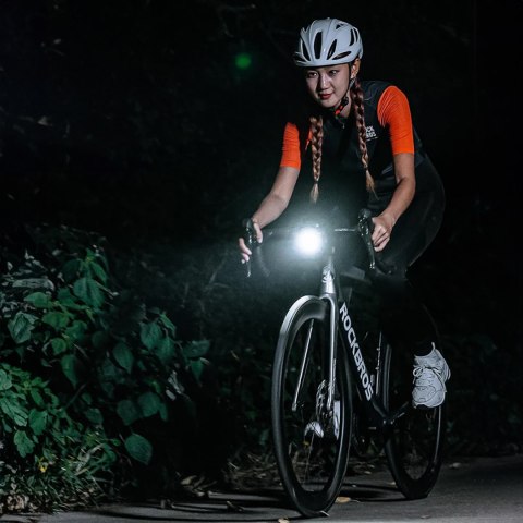 Lampka rowerowa przednia 5000mAh 1500lm IPX6 mocowanie Garmin i GoPro - czarna
