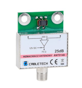 Wzmacniacz antenowy ekranowany 25dB Cabletech Cabletech