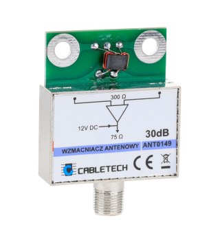 Wzmacniacz antenowy ekranowany 30dB Cabletech Cabletech