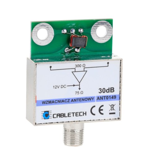 Wzmacniacz antenowy ekranowany 30dB Cabletech Cabletech