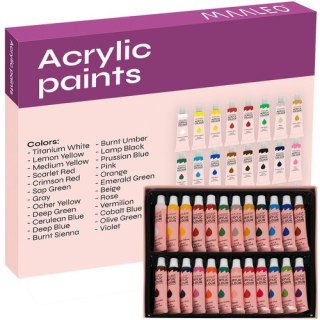 Farby akrylowe 24szt.- 12ml. Maaleo 20363 MAALEO