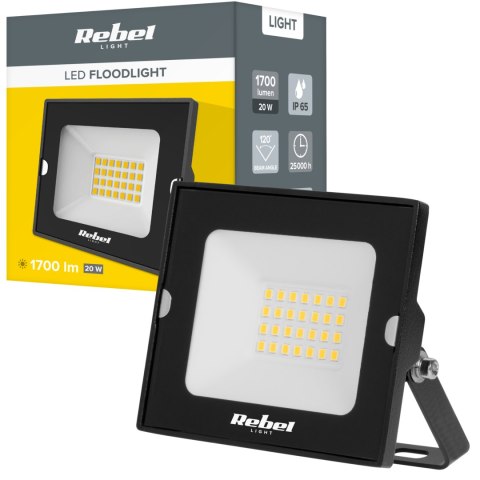 Reflektor LED naświetlacz Rebel 20W , 4000K, 230V Rebel