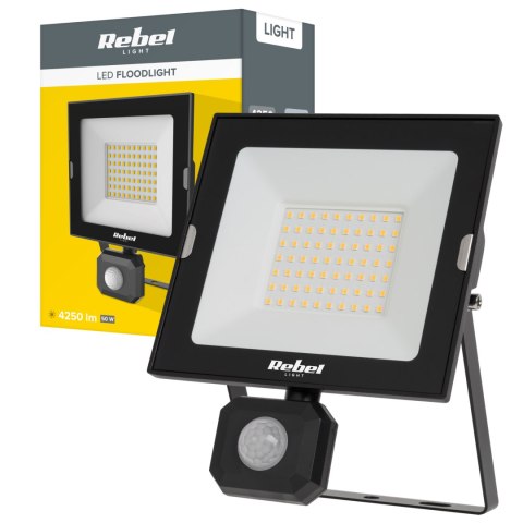 Reflektor LED naświetlacz Rebel 50W z sensorem zmierzchu i ruchu, 4000K, 230V Rebel