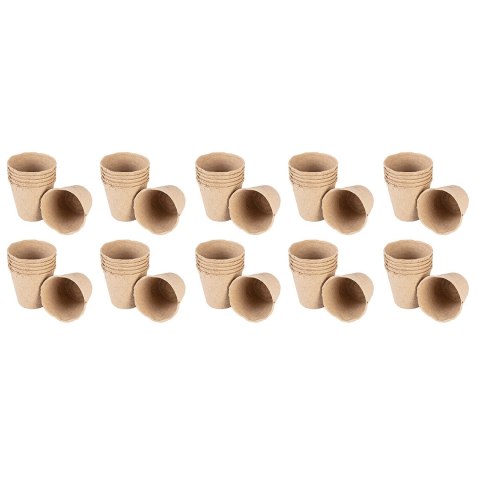 Rozsadniki torfowe: 8 x 8 x 7.8 cm, 60 sztuk VERTO