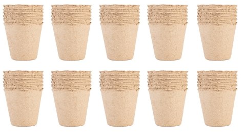Rozsadniki torfowe: 8 x 8 x 7.8 cm, 60 sztuk VERTO