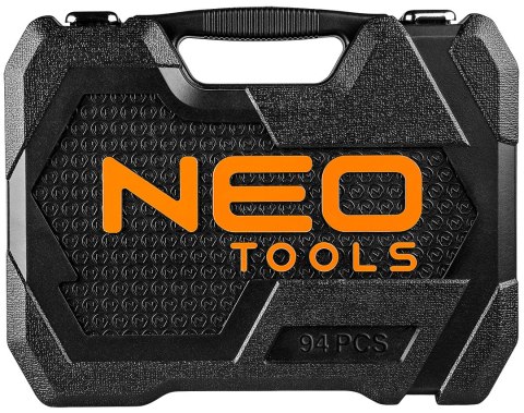 Zestaw kluczy nasadowych 1/2", 1/4", 94 szt., CrV NEO TOOLS