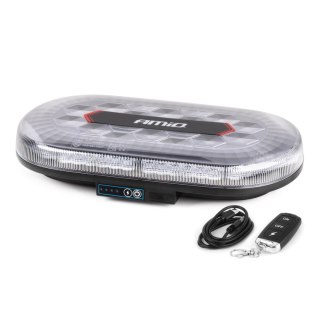 Belka ostrzegawcza bezprzewodowa led z pilotem r65 r10 326x186x63 26w 12v 24v amio-04369 AMiO