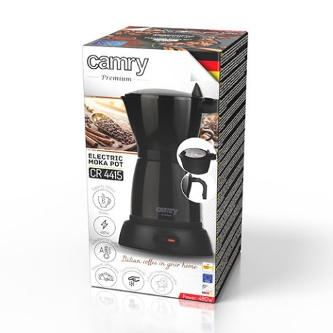 CR 4415 black Kawiarka elektryczna moka CAMRY