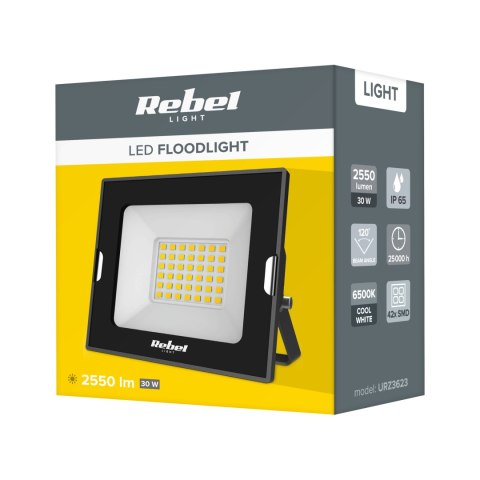 Reflektor LED naświetlacz Rebel 30W Rebel, 6500K, 230V Rebel