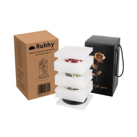Róża w szkle- świecąca Ruhhy 25682 RUHHY
