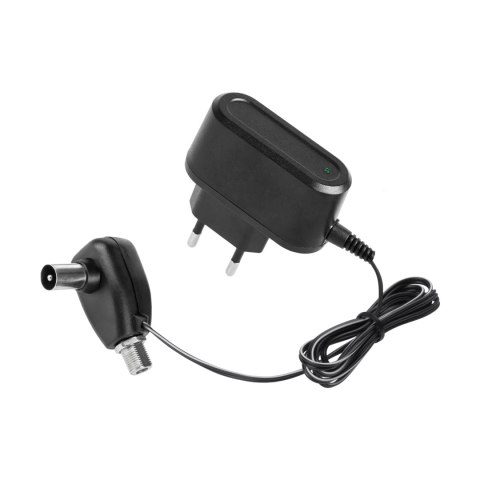 Zasilacz antenowy elektroniczny z gniazdem "F" 12V 300mA Rebel