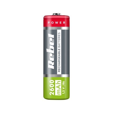 Akumulatorki REBEL AA , 2600 mAh, Ni-MH, 1,2V, 4szt/bl , R6 Rebel