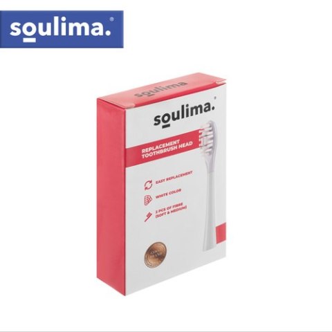 Końcówka do szczoteczki biała 2szt. Soulima 26929 SOULIMA