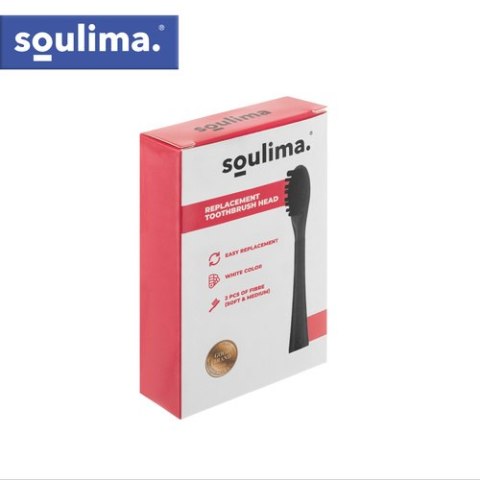 Końcówka do szczoteczki czarna 2szt. Soulima 26932 SOULIMA