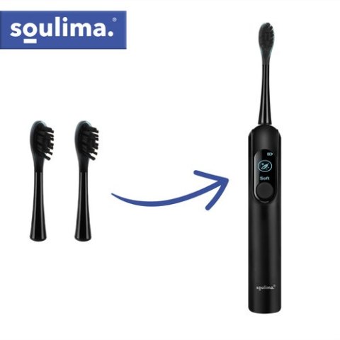 Końcówka do szczoteczki czarna 2szt. Soulima 26932 SOULIMA
