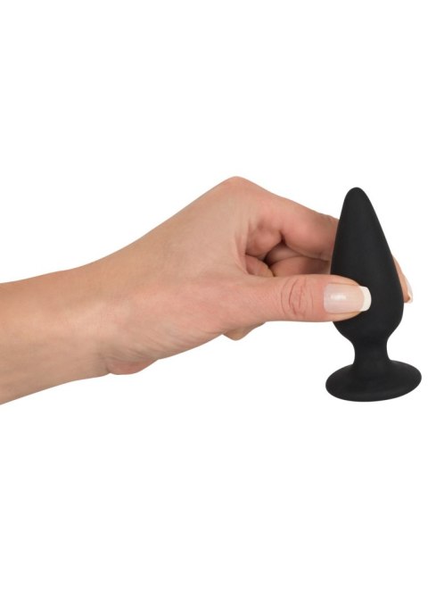 Korek analny Heavy Black Velvets M czarny 8,9 cm