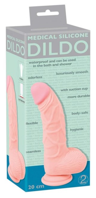 Dildo realistyczne Medical Silicone silikonowe 20 cm