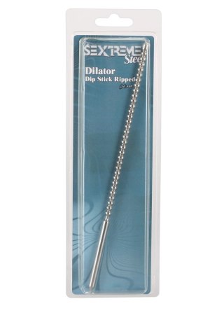 Penis plug stalowy Penisplug Dip Stick Ripped 6 mm 24 cm