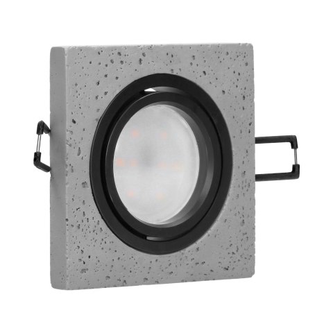 HALISI SM ramka dekoracyjna oprawy punktowej, MR16/GU10 max 50W, kwadrat, ruchoma, czarna Orno