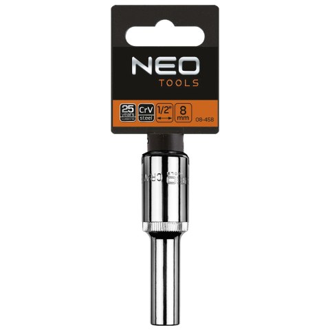 Nasadka sześciokątna długa 1/2", 8 mm NEO TOOLS