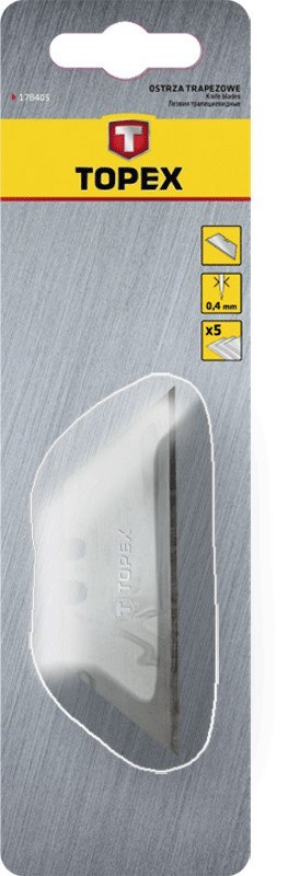 Ostrza trapezowe wymienne, 5 szt. TOPEX
