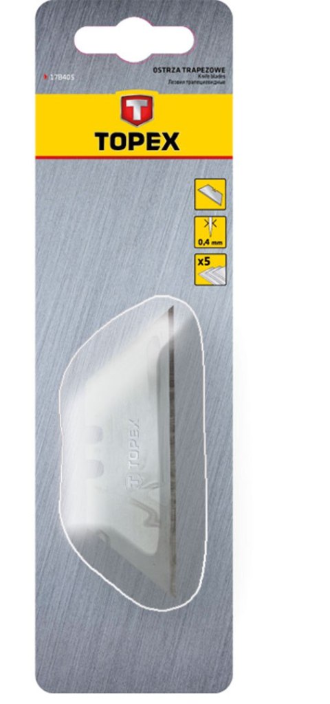 Ostrza trapezowe wymienne, 5 szt. TOPEX