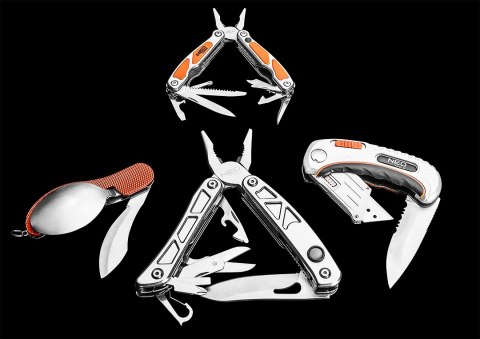 Scyzoryk biwakowy, pomarańczowy NEO TOOLS