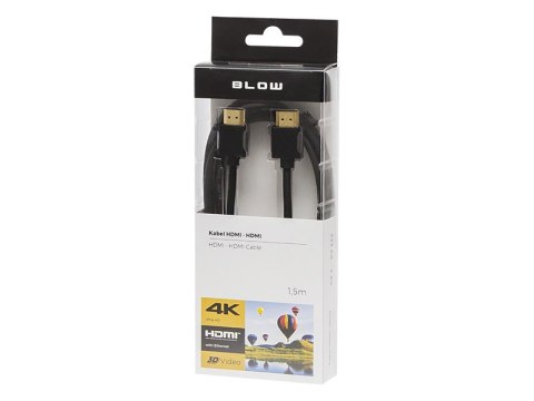 92-650# Przyłącze hdmi-hdmi black 2.0 4k 1,5m` Blow
