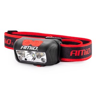 Latarka czołowa led lampa warsztatowa lh03 amio-02825 AMiO