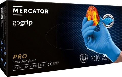 Rękawice nitrylowe niebieskie mercator gogrip blue 50 sztuk rozmiar xxl MERCATOR