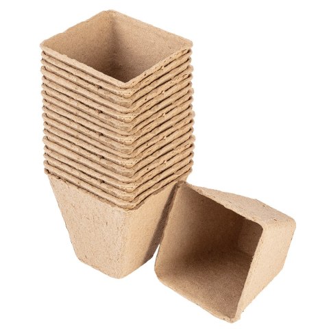 Rozsadniki torfowe: 8 x 8 x 7.8 cm, 18 sztuk VERTO