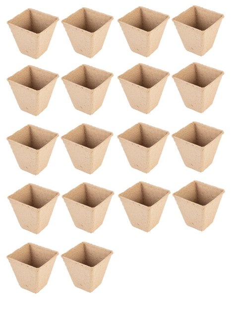 Rozsadniki torfowe: 8 x 8 x 7.8 cm, 18 sztuk VERTO