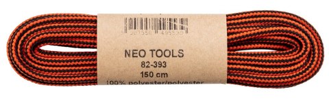 Sznurowadła do butów roboczych 150cm, pomarańczowo-czarne NEO TOOLS