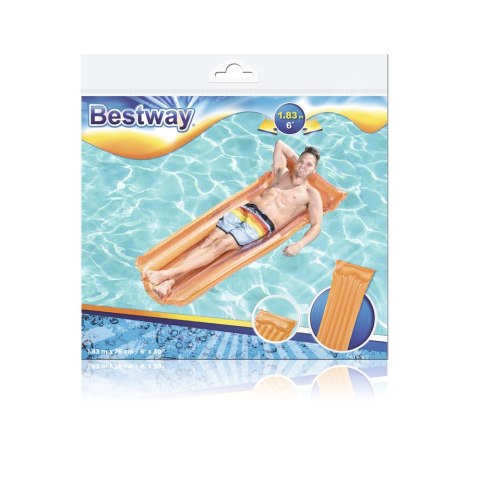 Dmuchany Materac Do Pływania Pomarańczowy 183 x 76 cm Bestway 44013 BESTWAY