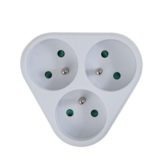 ELK303W Esperabza rozgałęźnik elektr. 3 gn. biały Esperanza