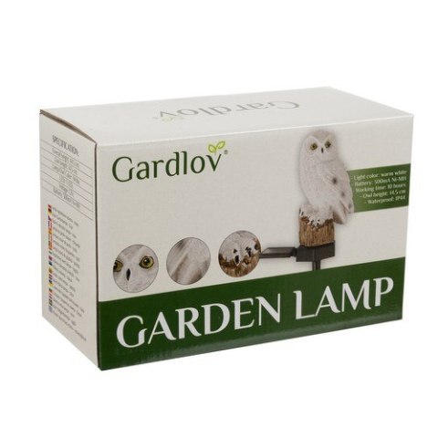 Lampa ogrodowa solarna - sowa Gardlov 23847 GARDLOV