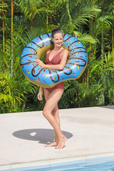 Koło Do Pływania Donut Pączek Niebieski 107 cm Bestway 36118 BESTWAY
