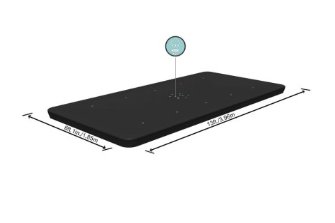 Pokrywa Do Basenu Stelażowego 404/412 cm x 201 cm Bestway 58232 BESTWAY