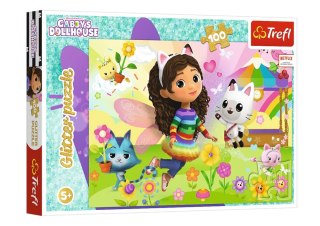 Puzzle - 100 - Brokatowa Gabi - Koci Domek Gabi - Trefl 14832 TREFL PUZZLE