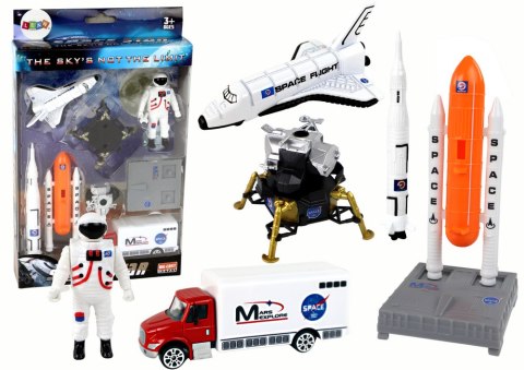 Zestaw Figurek Kosmos Statek Kosmiczny 8 Elementów LEAN TOYS