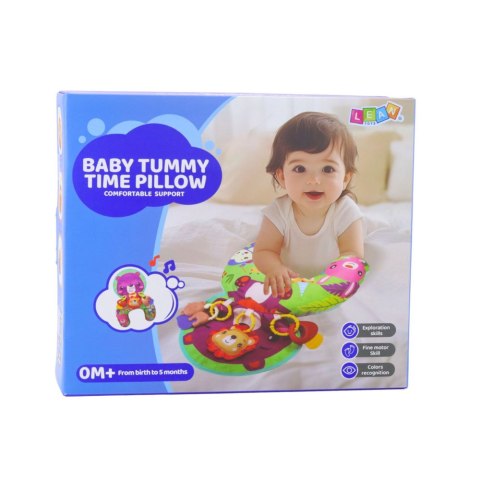 Poduszka Podparcie Dla Niemowlaka Szeleszcząca Mata Zawieszki Lisek LEAN TOYS